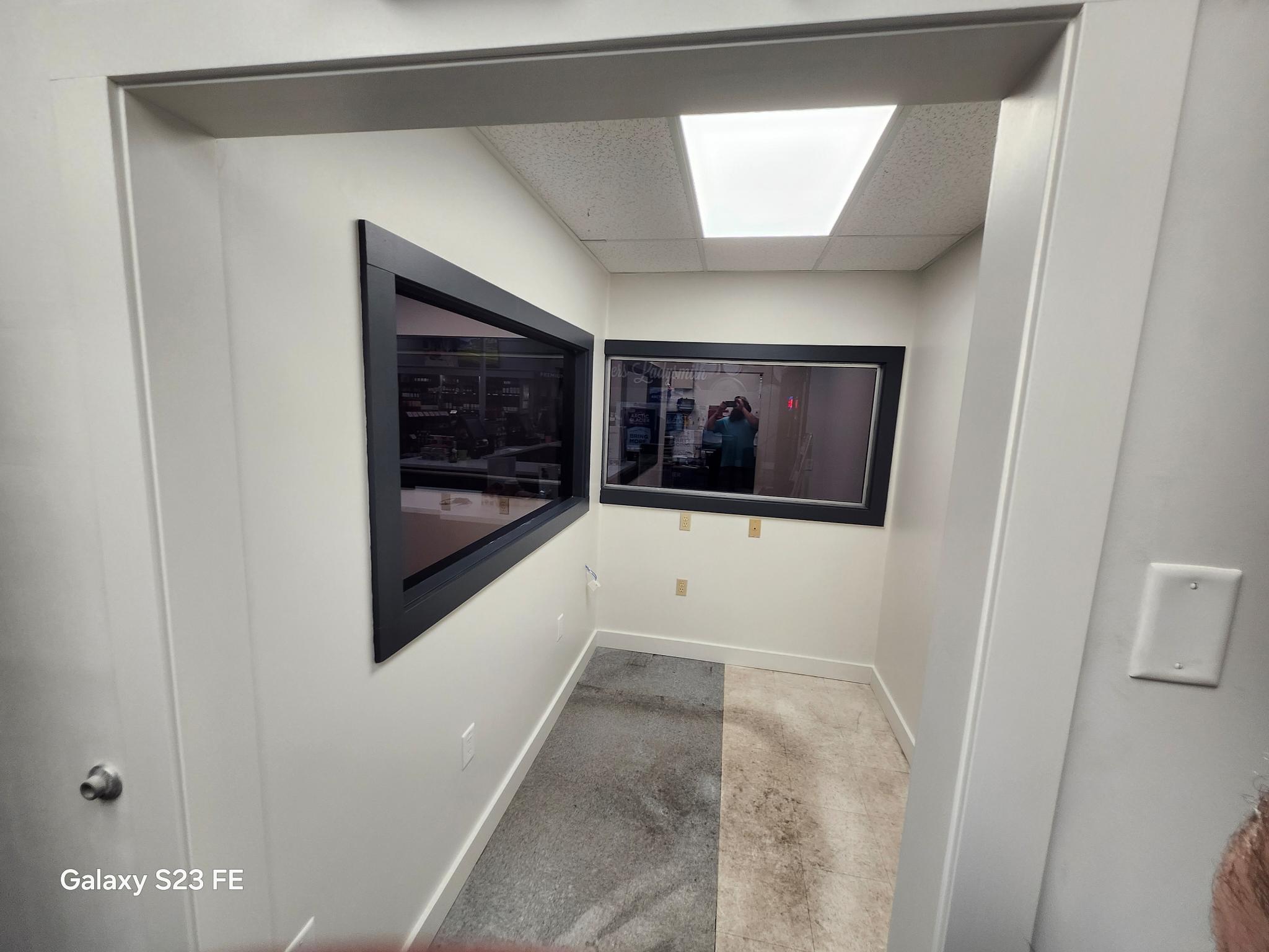 Commercial space after painting — finished
