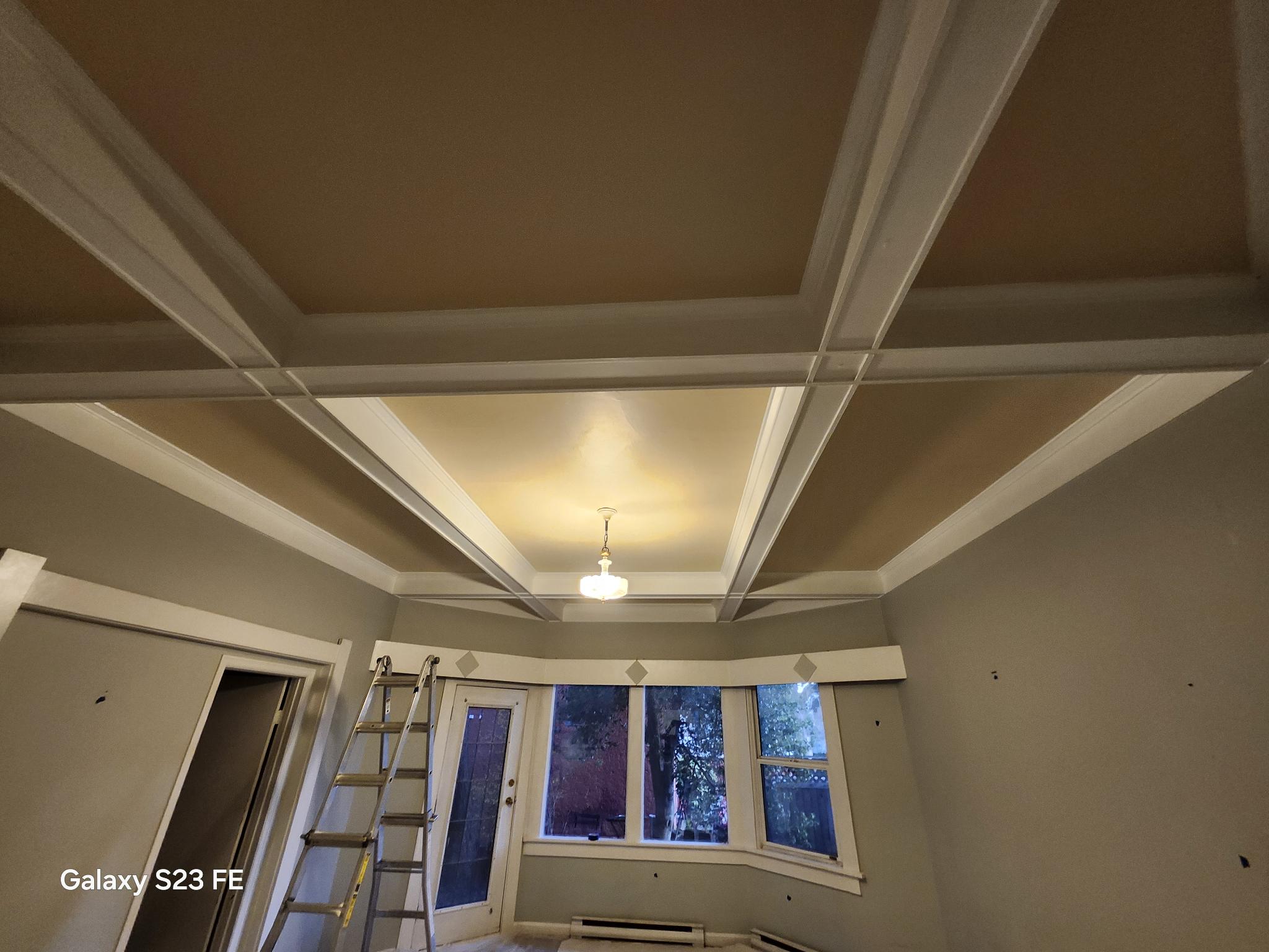 Interior before painting — prep stage